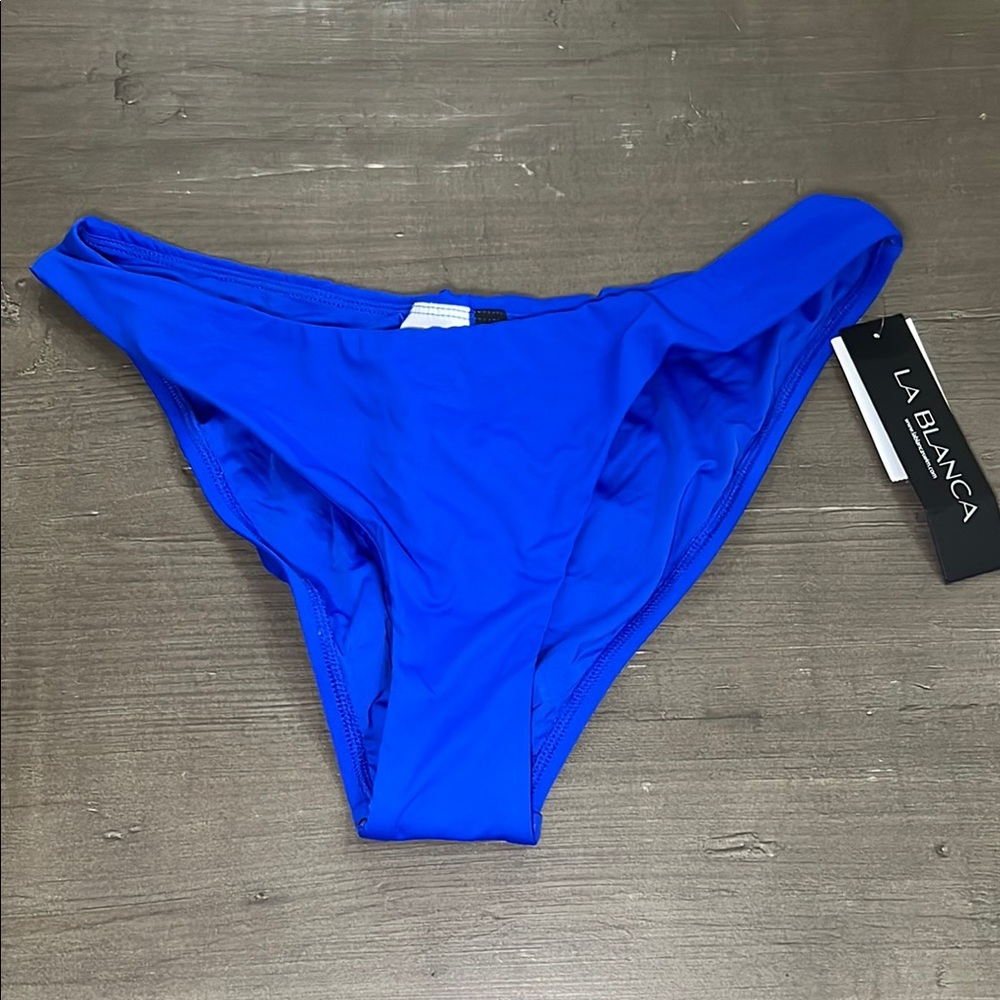 La Blanca Blue Bikini Bottom NWT